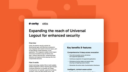 Extend Universal Logout to Any App with Okta and Cerby