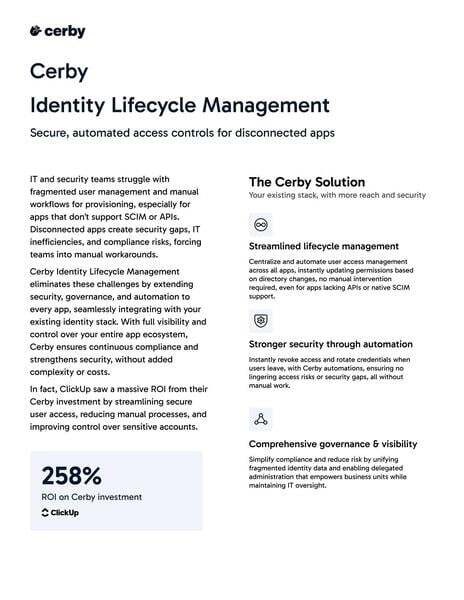 Identity Lifecycle Management