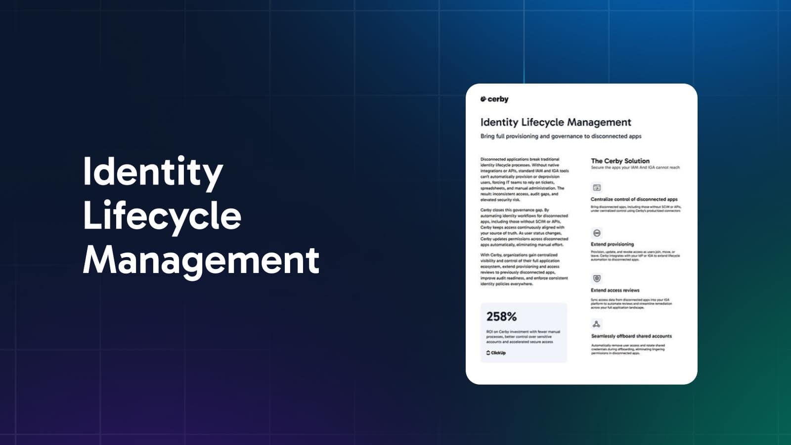 Cerby Identity Lifecycle Management | Cerby