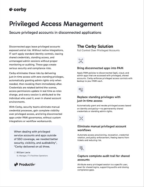 Privileged Access Management